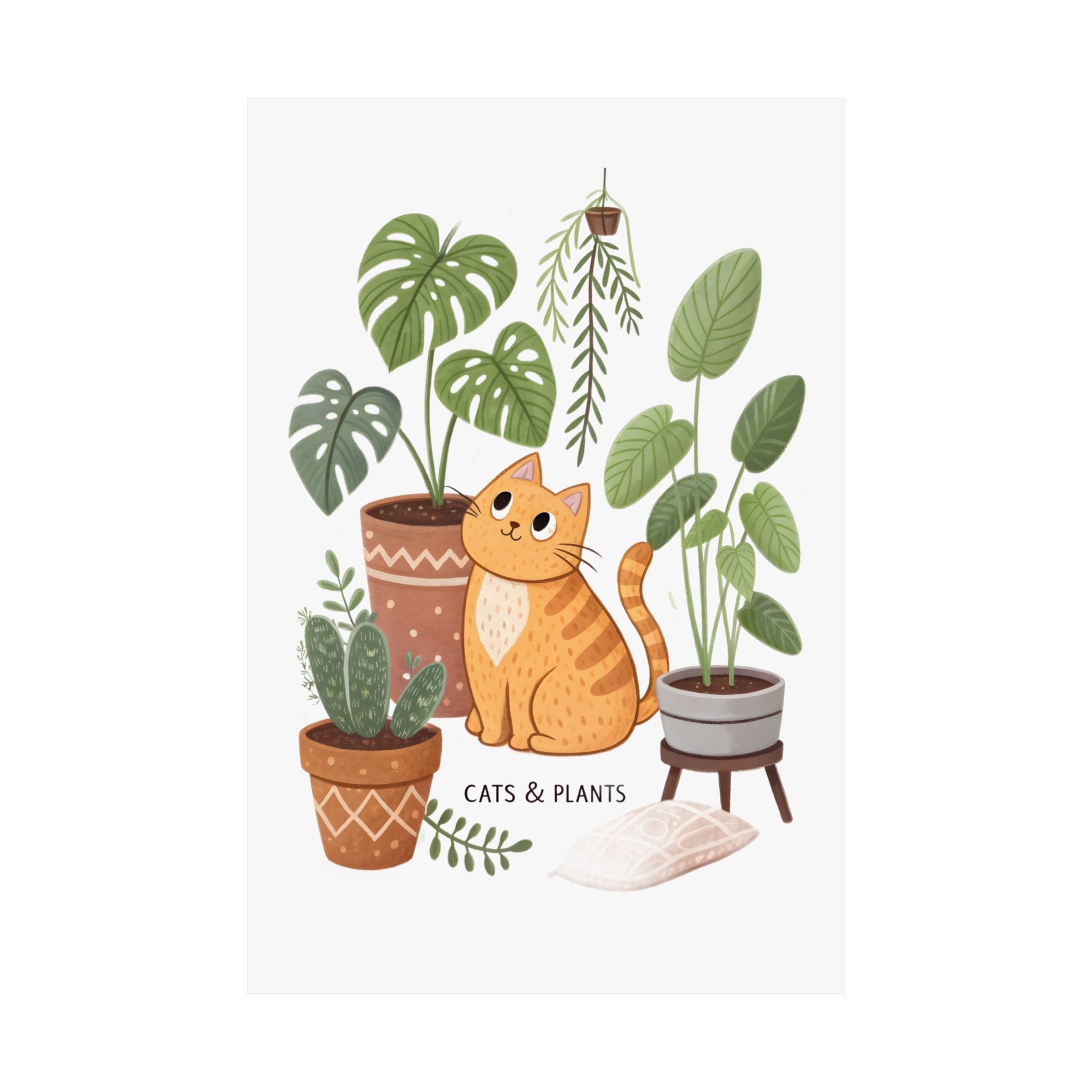 Cats & Plants Poster - Image 10