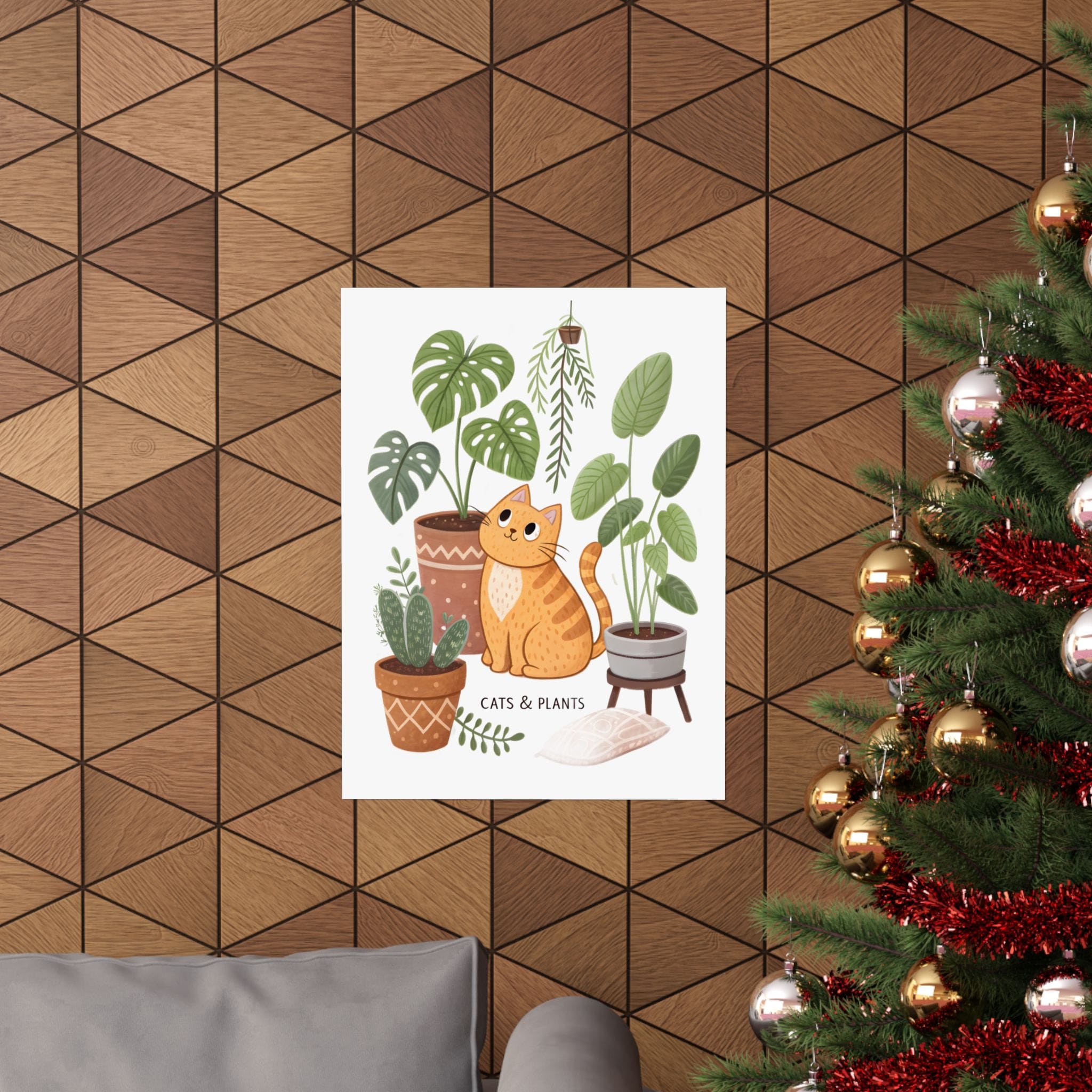 Cats & Plants Poster - Image 8