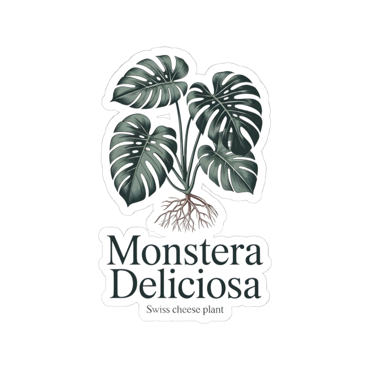 Monstera Deliciosa Sticker - Image 4