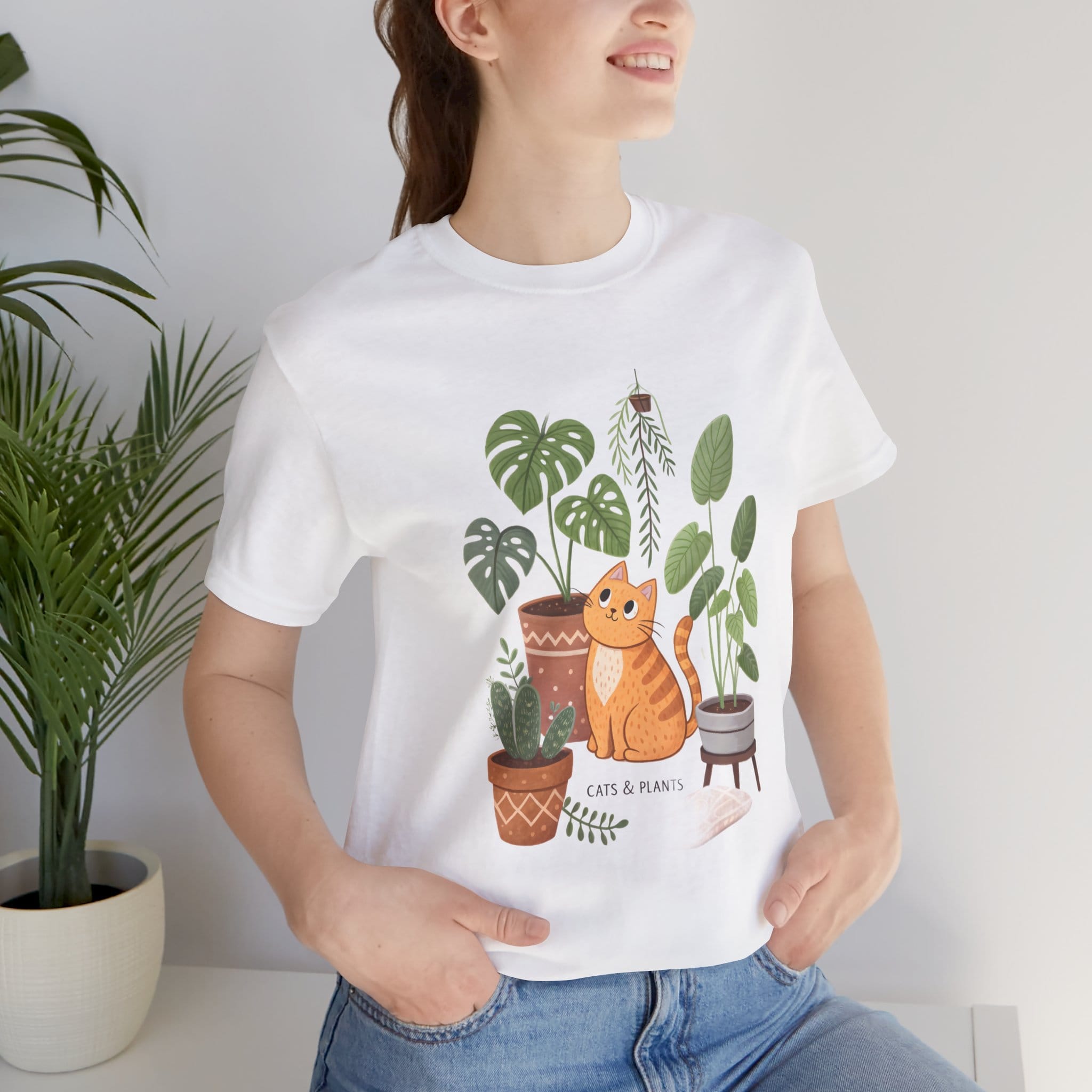 Cats & Plants T-Shirt - Image 4