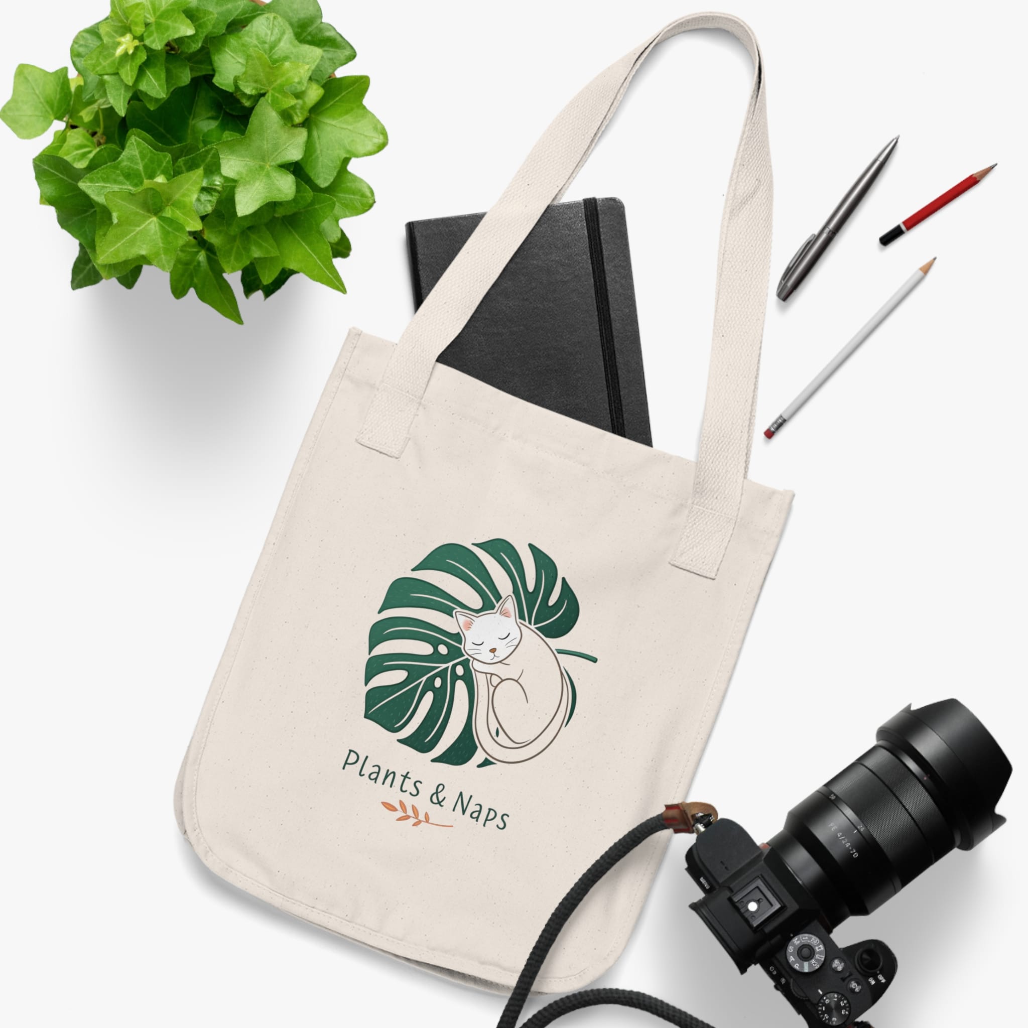 Plants & Naps Tote Bag - Image 3