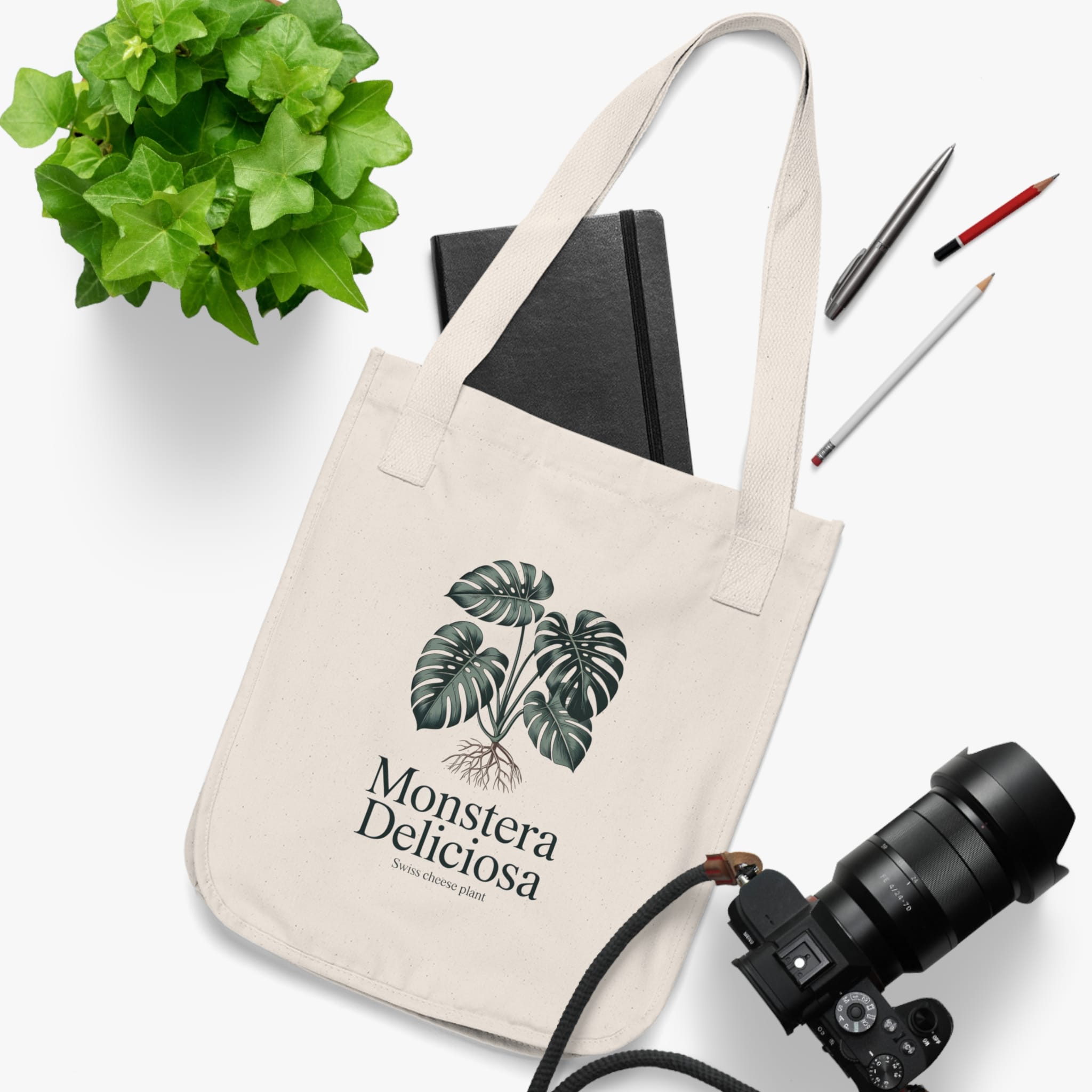 Monstera Deliciosa Tote Bag - Image 3
