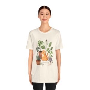 Cats & Plants tee — worn