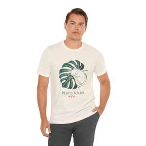 Plants & Naps tee — worn